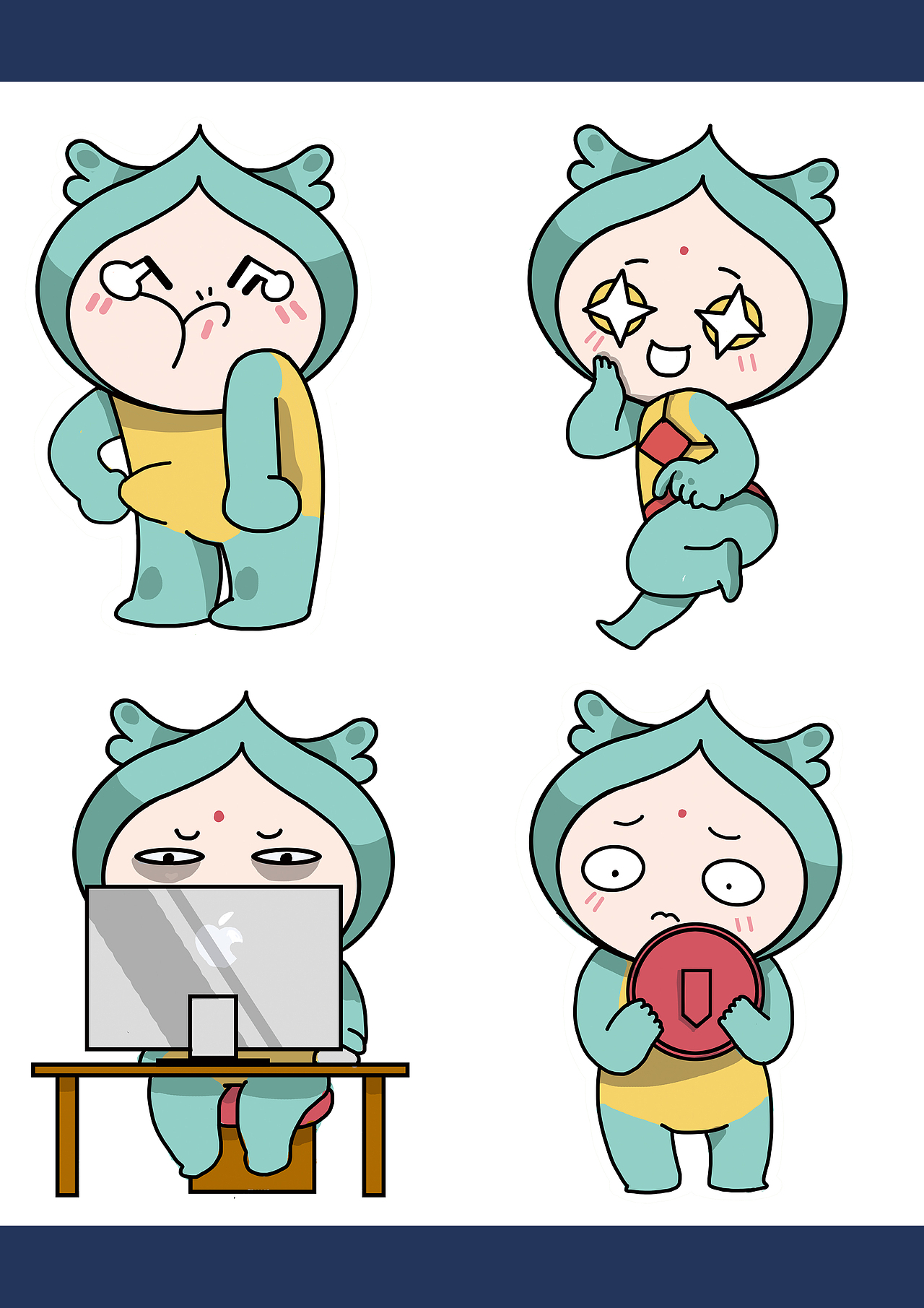 龙小湖吉祥物设计（图ZNzM5MTIwMzY=） - IP形象 - 站酷设计师棉絮絮原创素材 - 站酷ZCOOL