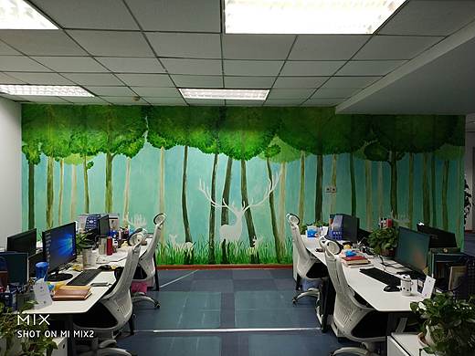 办公室墙绘