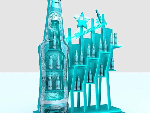 雪花陈列柜 效果图设计3D效果图设计