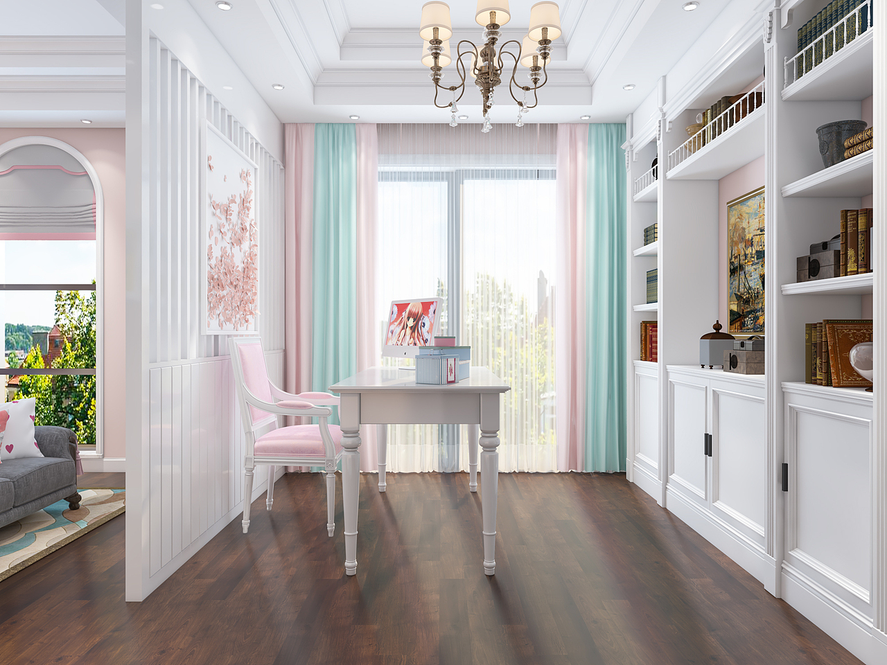 欧式别墅一整套效果图