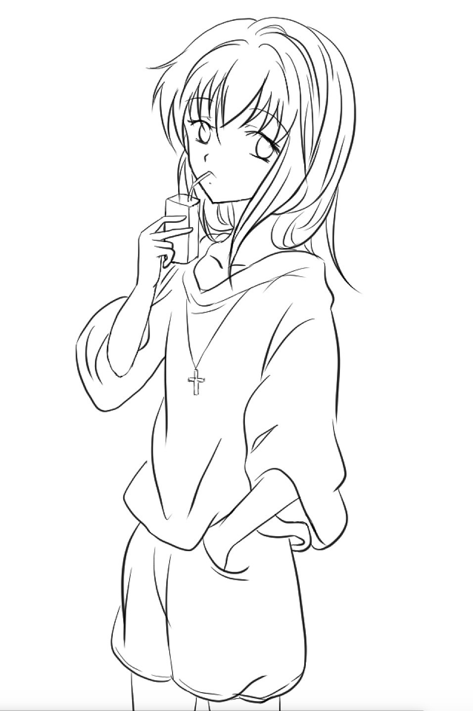 漫画人物线条上色(更新调色)