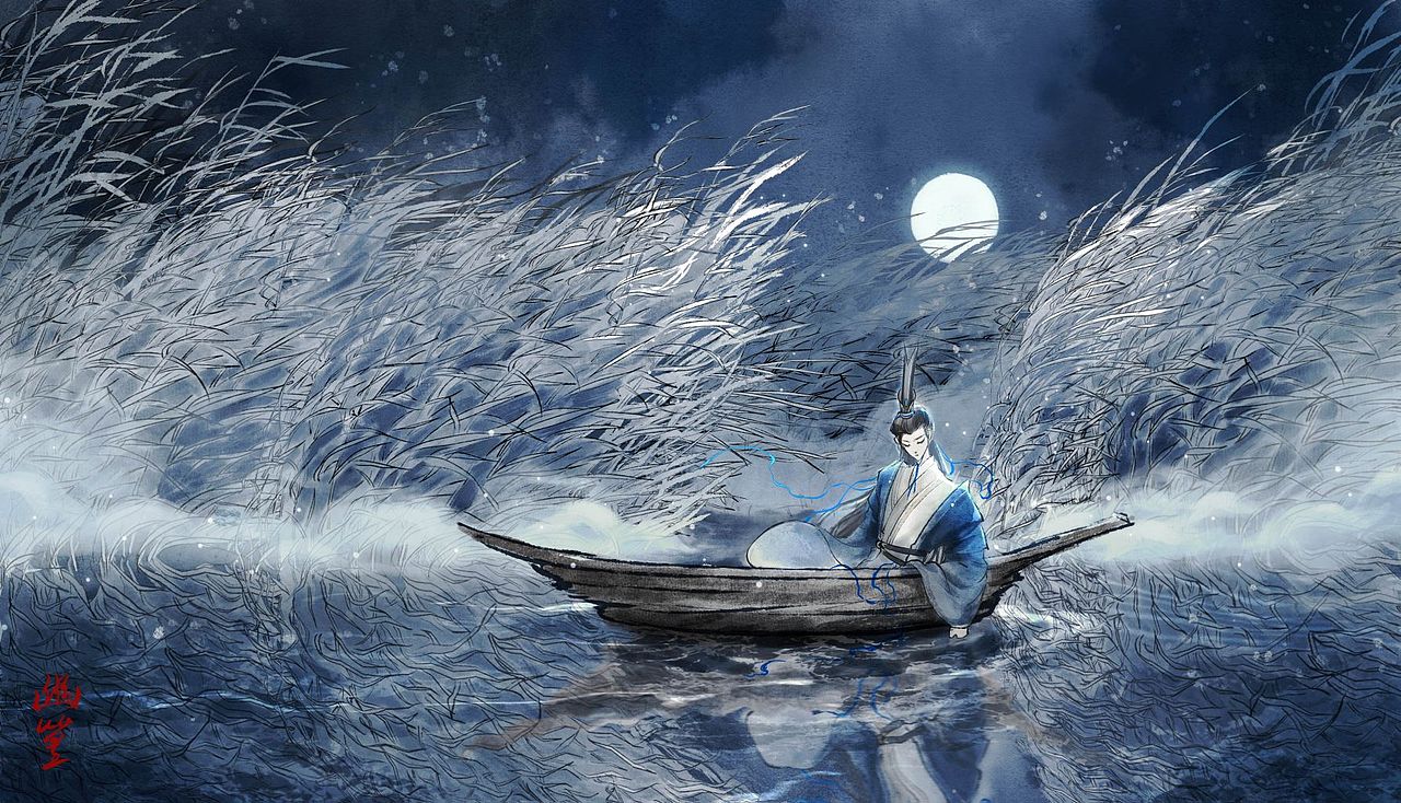 水墨插画练习（图ZMzQ1ODI1MzI0） - 艺术插画 - 站酷设计师东君未央原创素材 - 站酷ZCOOL