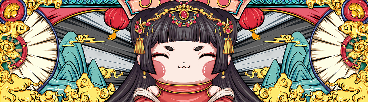 国风插画练习（图ZMjYxNDIxNDE2） - 新锐潮流插画 - 站酷设计师阿嗡啊原创素材 - 站酷ZCOOL