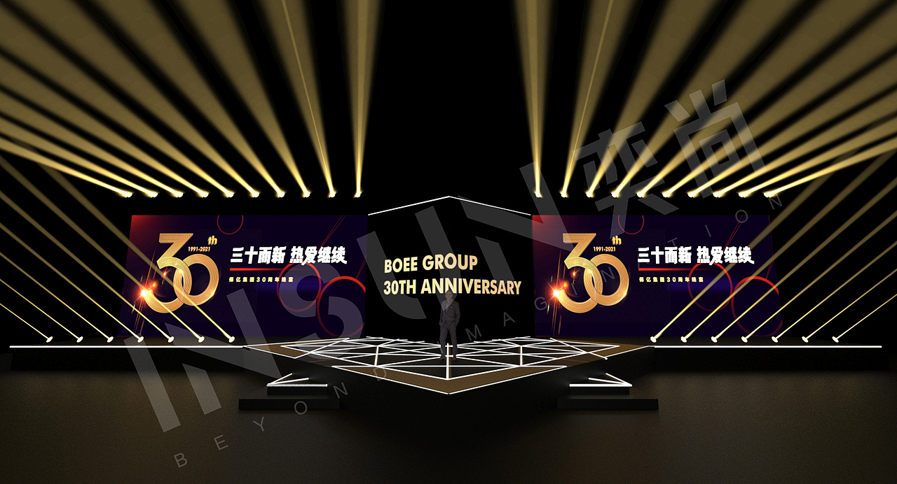 保亿2021年会以及30周年舞美过程稿