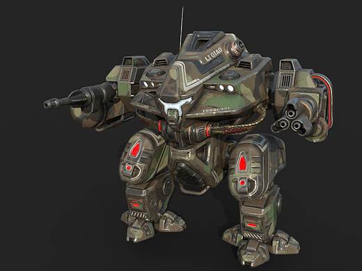 3D机器人模型及贴图制作