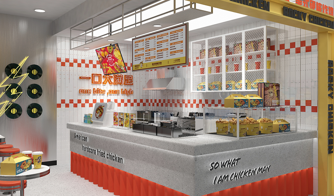 炸鸡也可以这么潮！！！！！（图ZMTkxMDE0OTQw） - 建筑/空间 - 站酷设计师BeamGainHua原创素材 - 站酷ZCOOL