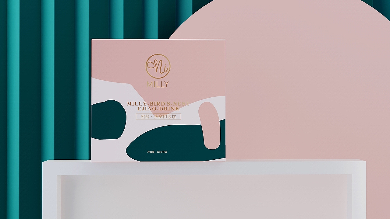 「 MILLY · 密龄」燕窝月饼包装设计