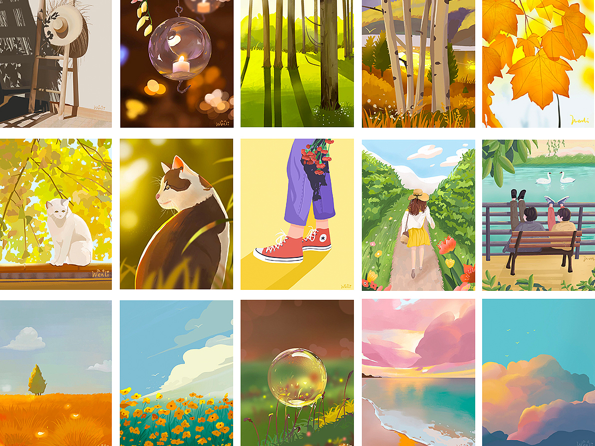 速涂练习合集（图ZMjIxNDY3NjIw） - 创作习作 - 站酷设计师番茄Happy原创素材 - 站酷ZCOOL