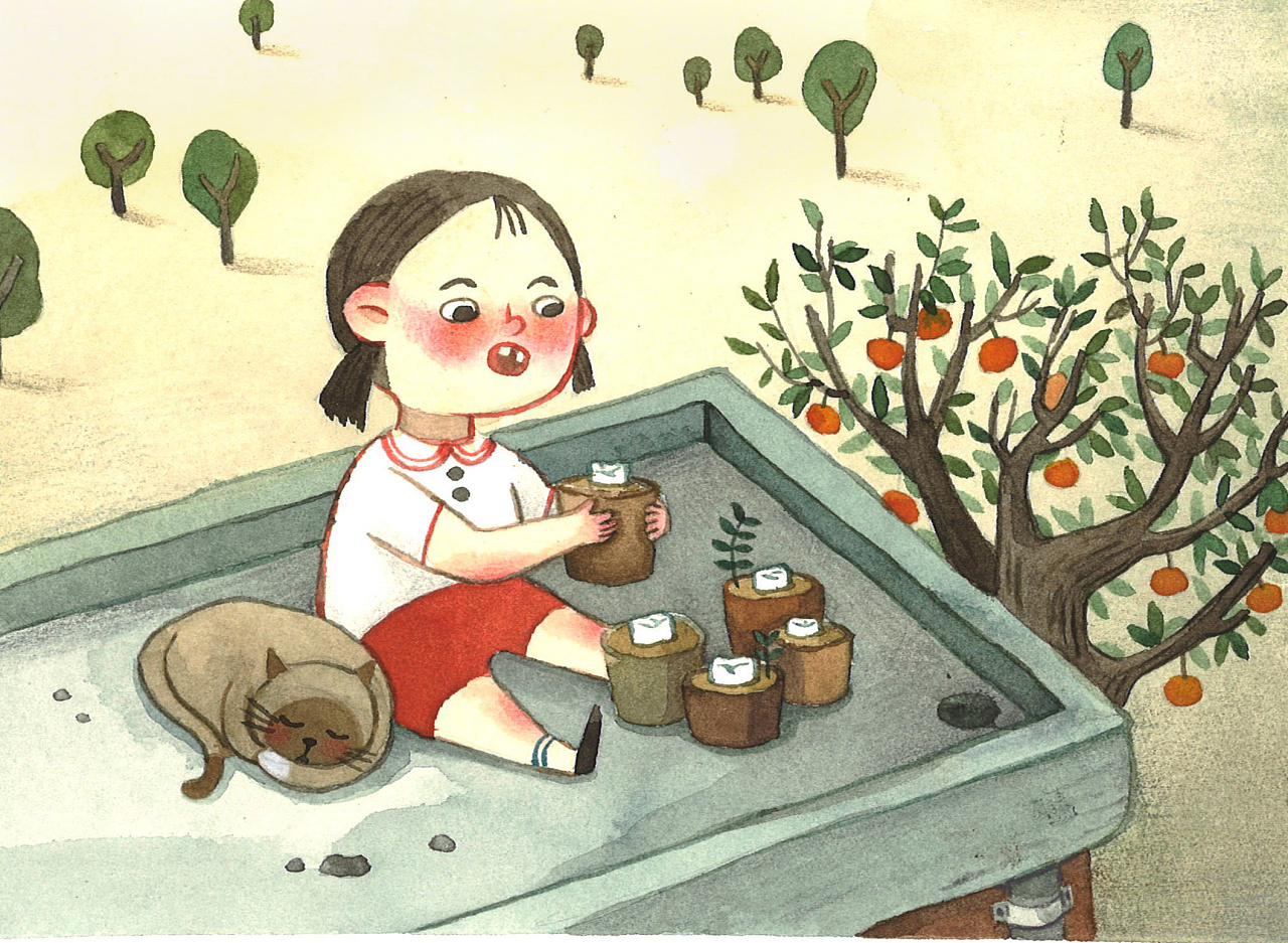 童年回忆(水彩练习)|插画|创作习作|guaiguai怪鸽 - 原创作品 - 站酷