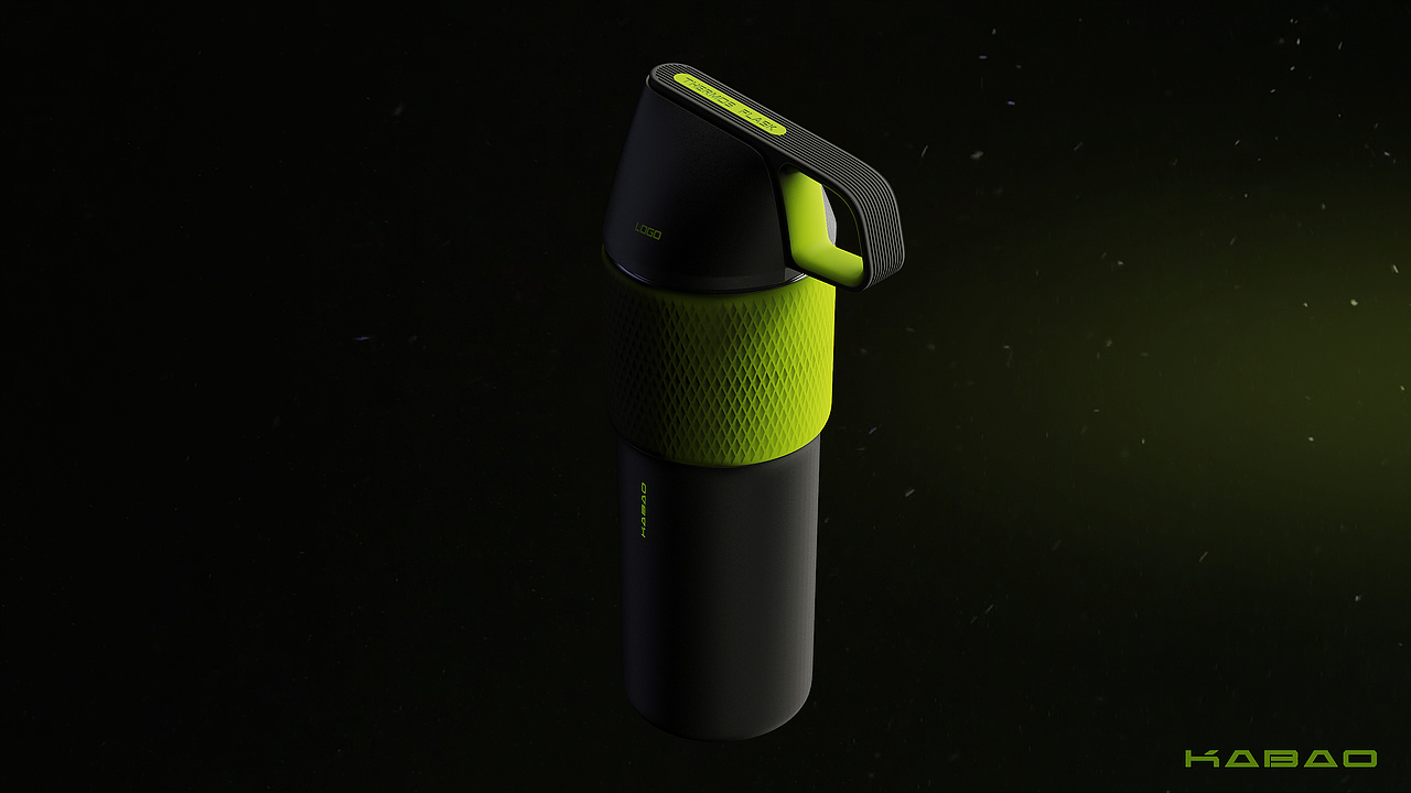 哈士奇设计作品 - 保温杯