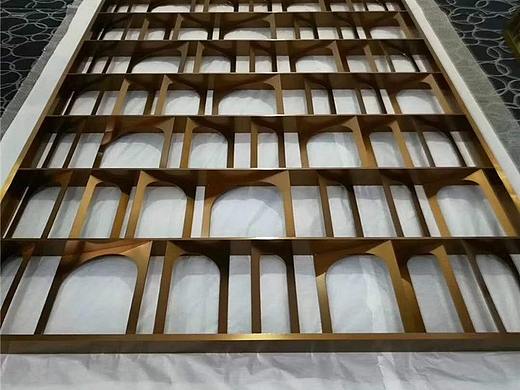 江门不锈钢金属屏风制作酒店不锈钢装饰隔断众钰厂家