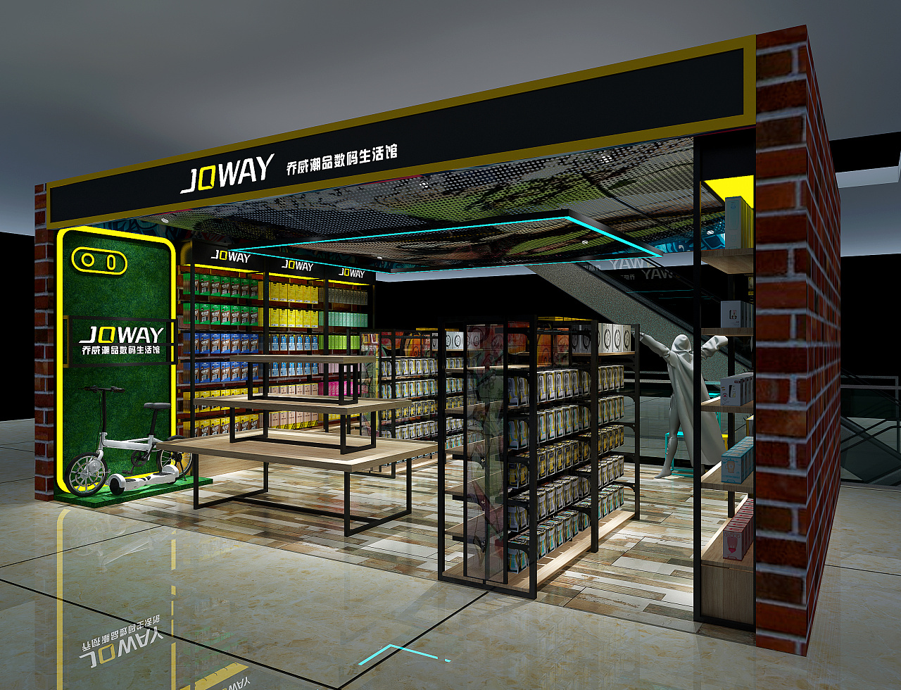 乔威攀枝花佳海电子店中店|空间|商业空间设计|顿思设计事务所 - 原创