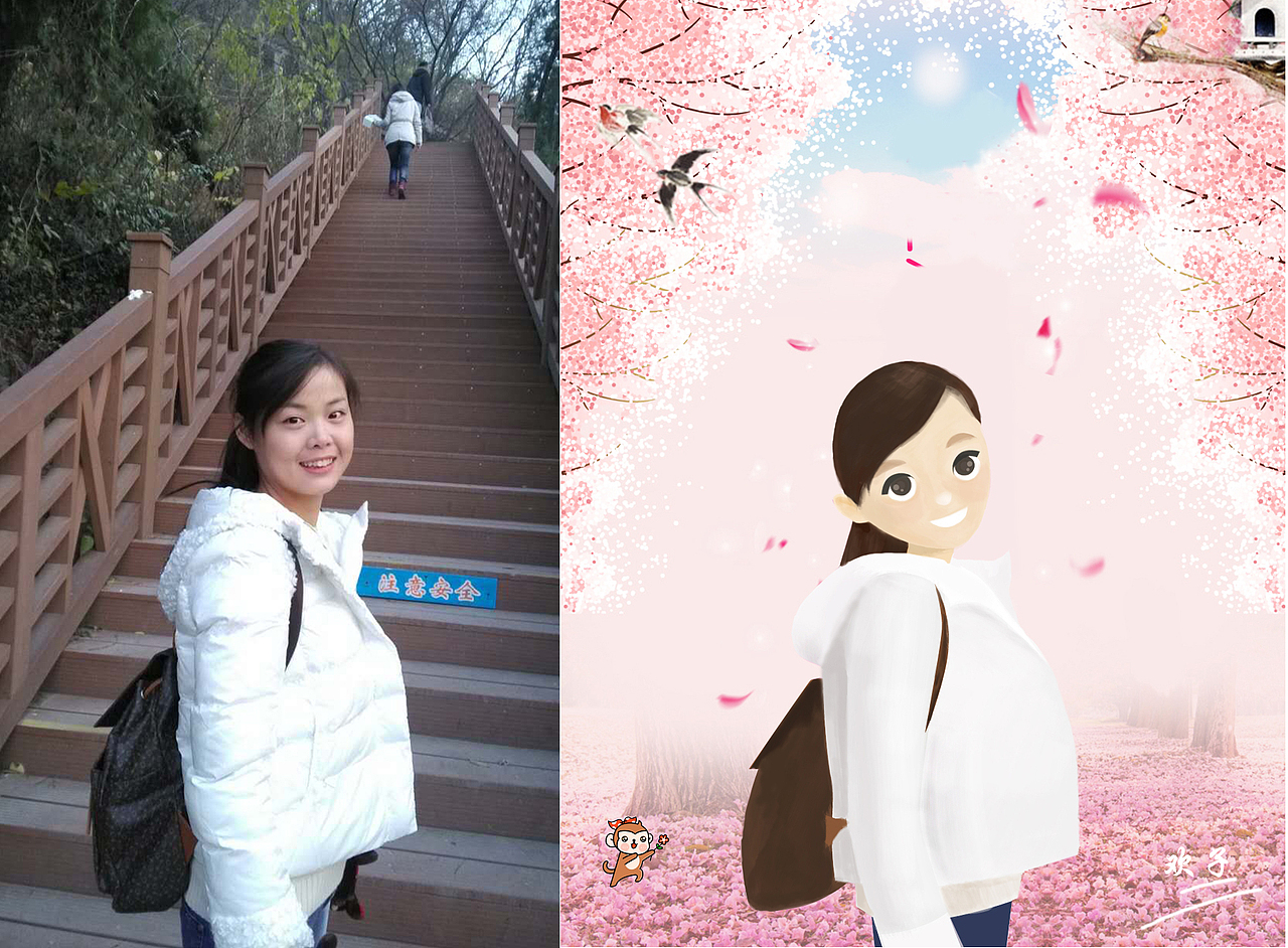 真人转漫画ps&AI手绘寄几（图ZNjQzMjI1NDQ=） - 创作习作 - 站酷设计师清欢手绘原创素材 - 站酷ZCOOL