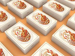 李子央丨益然轩咸鸭蛋品牌插画包装设计