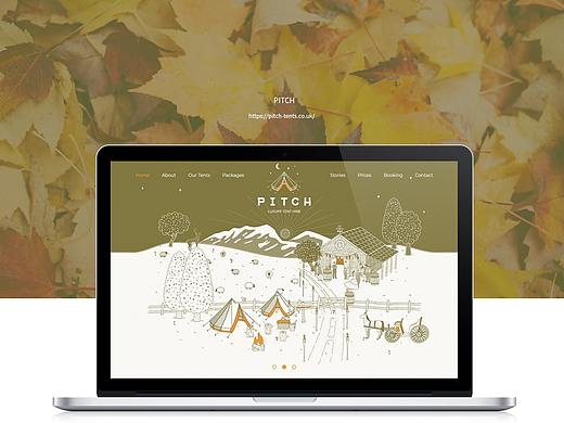 PITCH英国帐篷制作与售卖创意企业网站设计