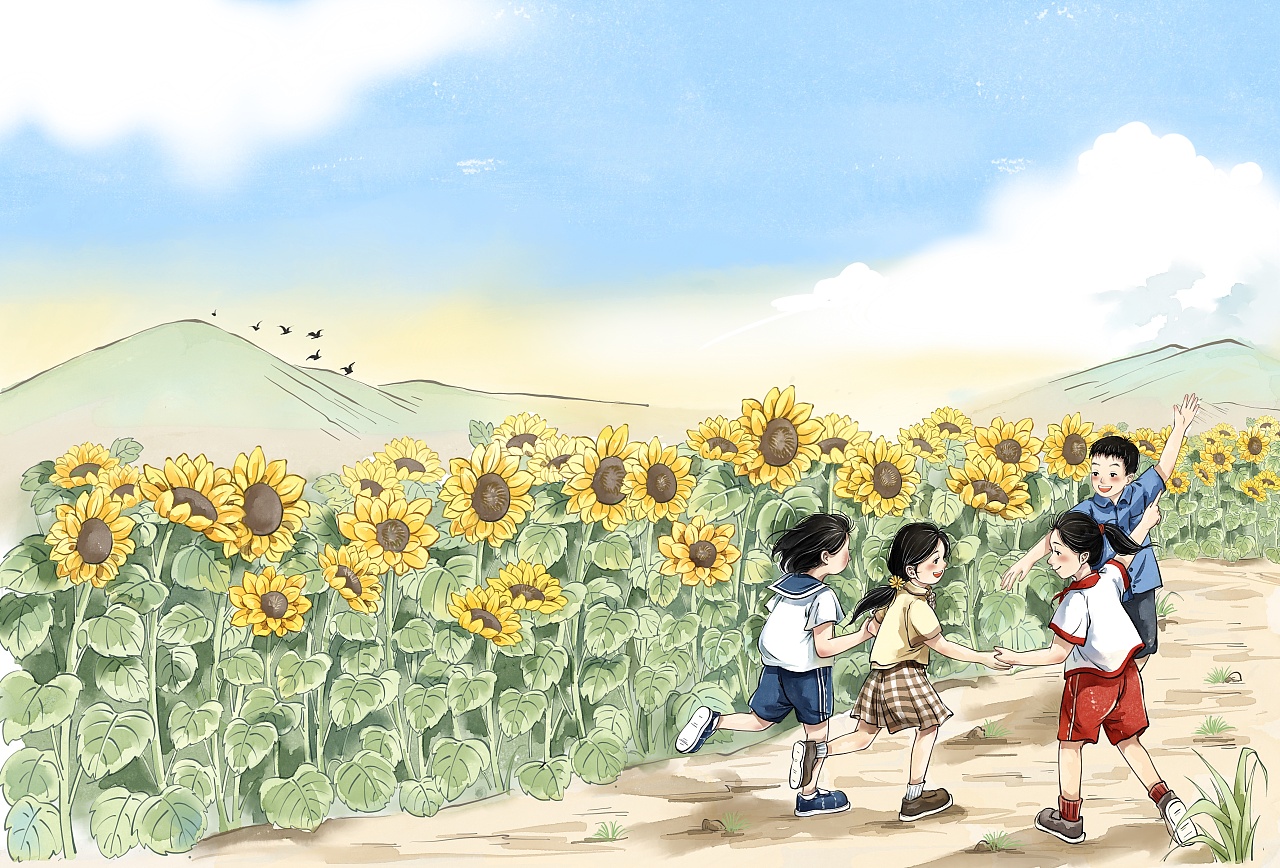 小学语文教材封面插图上册|插画|绘本|taro一 - 原创作品 - 站酷