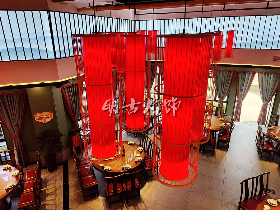 新中式川菜酒楼吊灯定制（图ZMjkwMjk0NDQ0） - 商业空间设计 - 站酷设计师明古灯饰定制图库原创素材 - 站酷ZCOOL