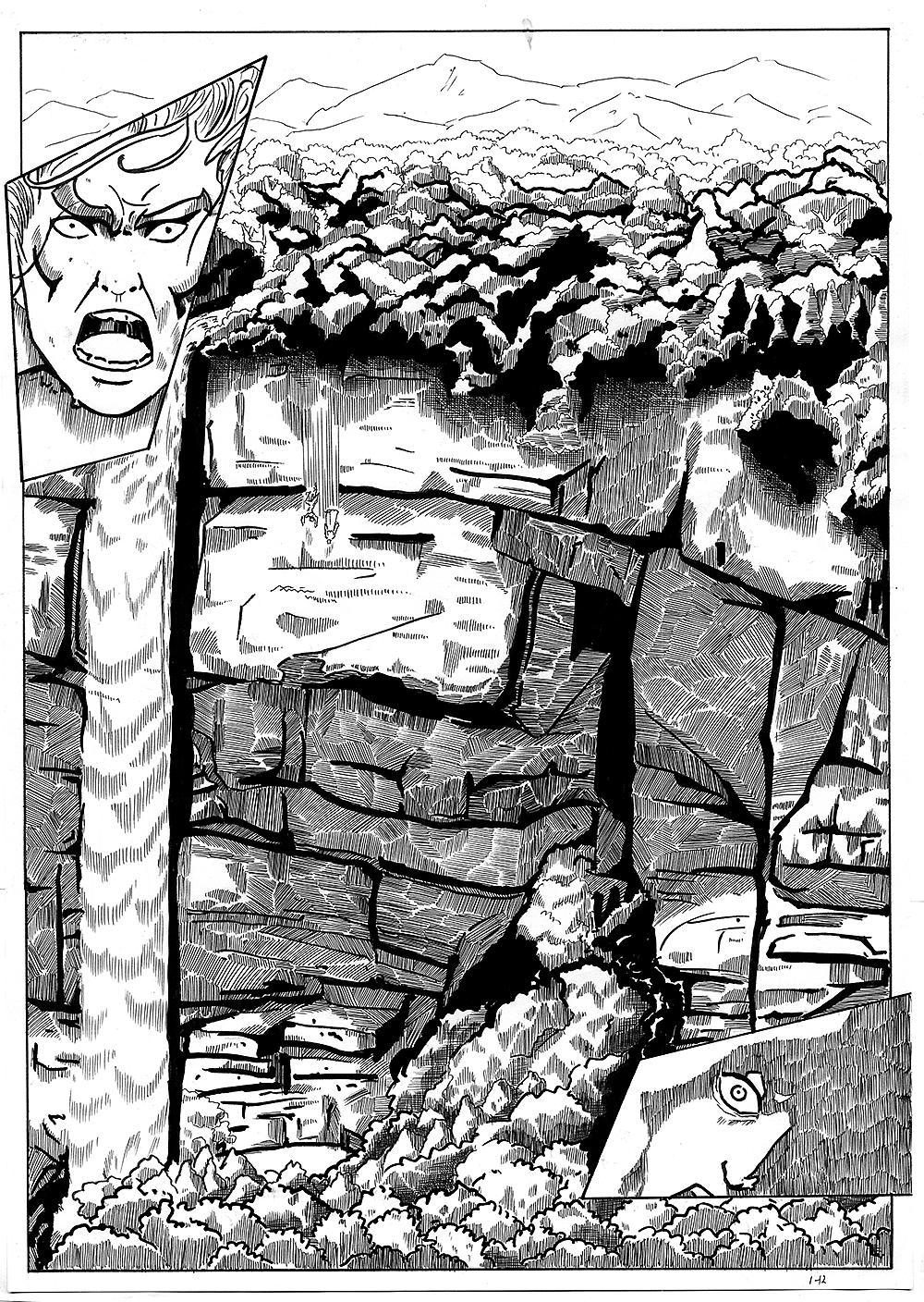 【黑暗之潮】之前的漫画线稿（图ZNTQ5ODEyMTY=） - 单幅漫画 - 站酷设计师推拉原创素材 - 站酷ZCOOL