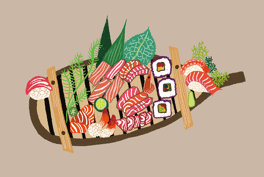 原创插画：食物派对与奇观世界（图ZMTU5MTI2NzUy） - 艺术插画 - 站酷设计师祛魅研究所原创素材 - 站酷ZCOOL