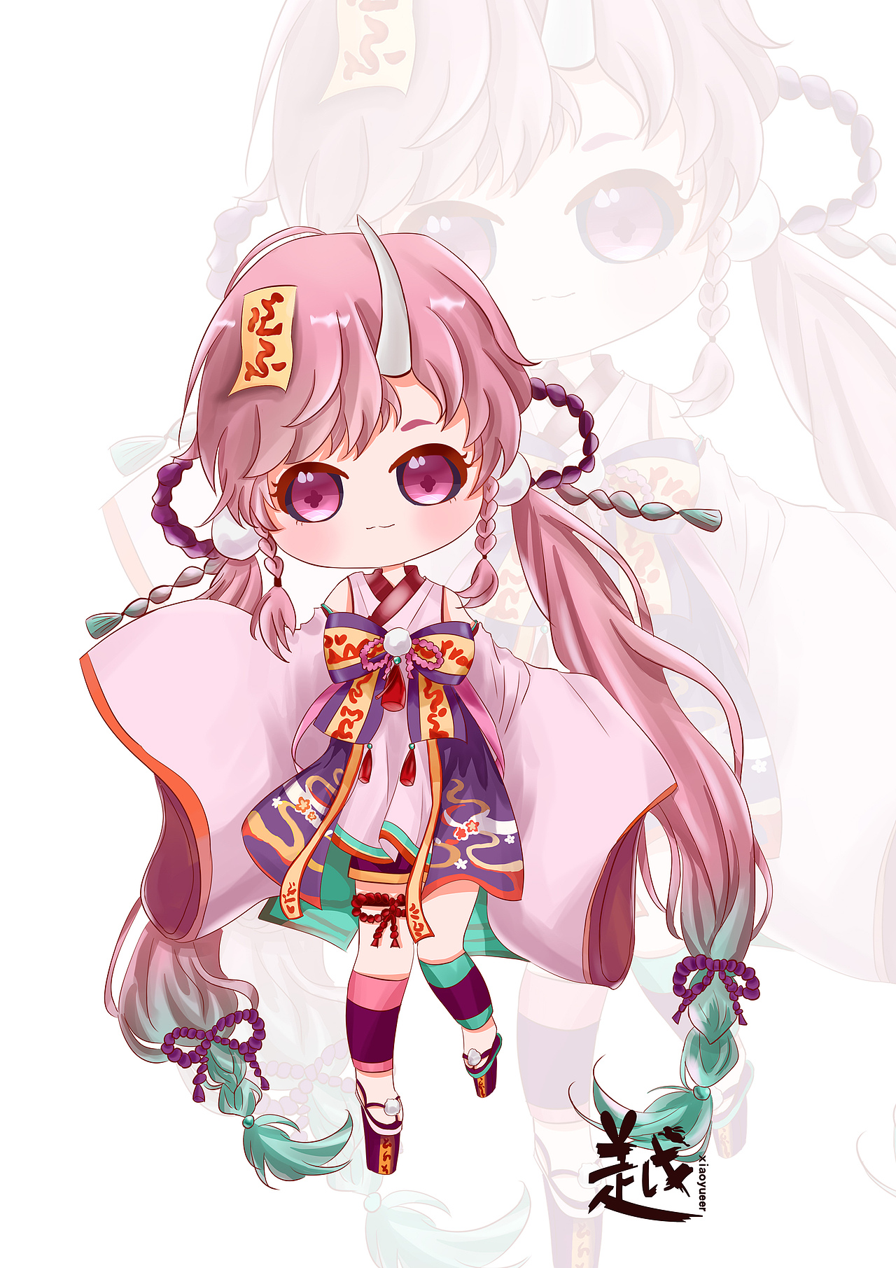 【阴阳师】跳跳妹妹新皮肤q版立绘