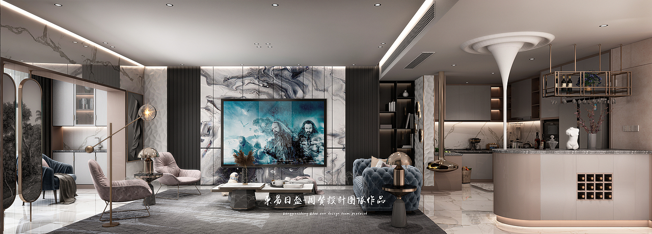 【现代轻奢】220平米.江景平层.长沙