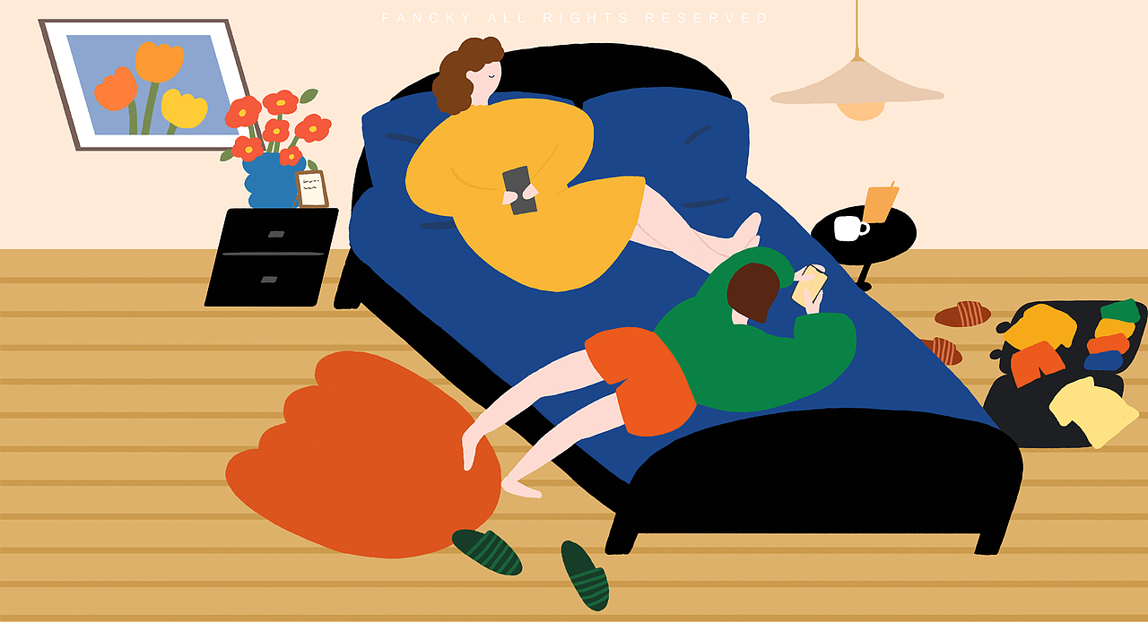 女孩的日常（图ZMjg4OTE2NDYw） - 商业插画 - 站酷设计师梵祁的插画原创素材 - 站酷ZCOOL