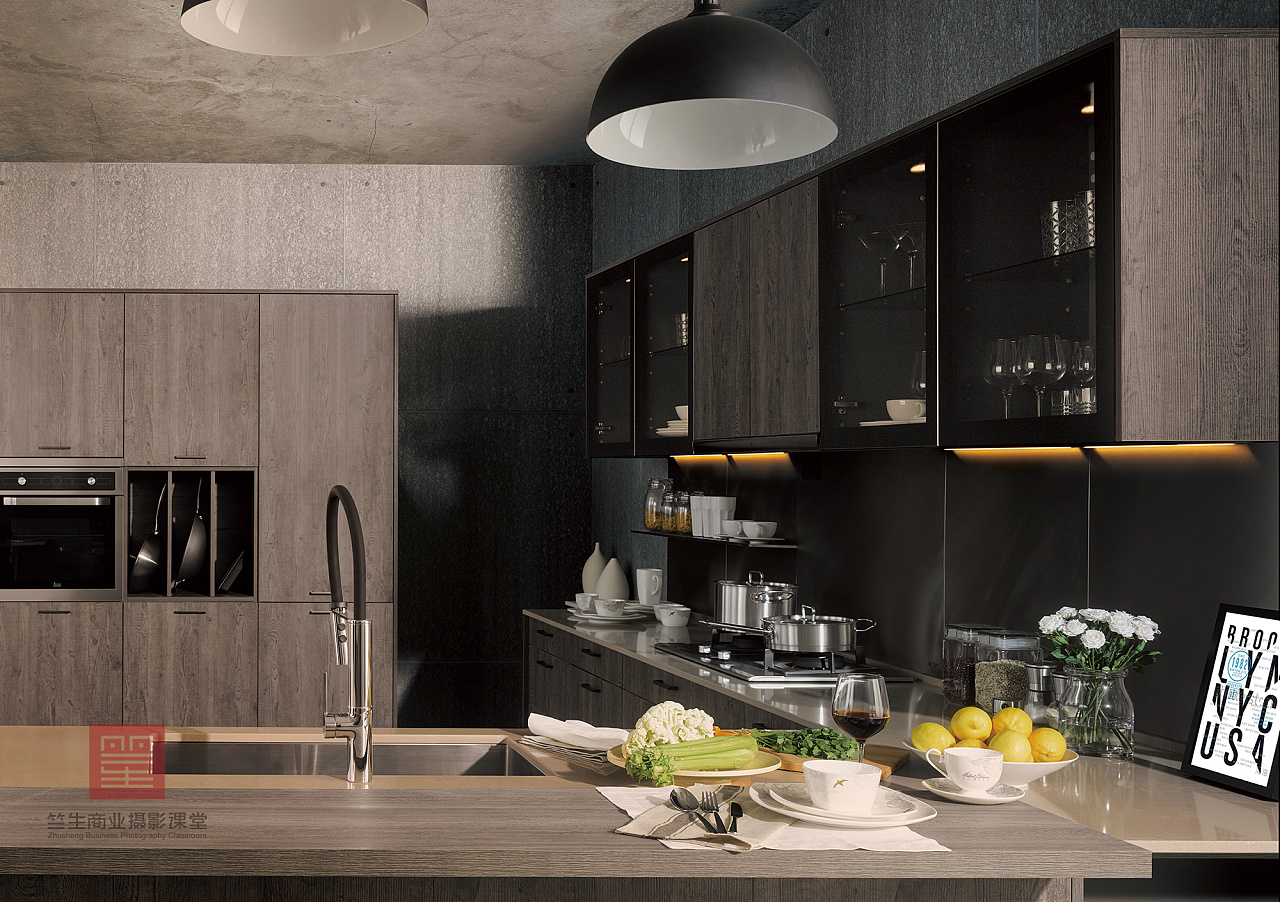 科勒厨房拍摄灯光摄影修图解决思路,商业摄影实战案例
