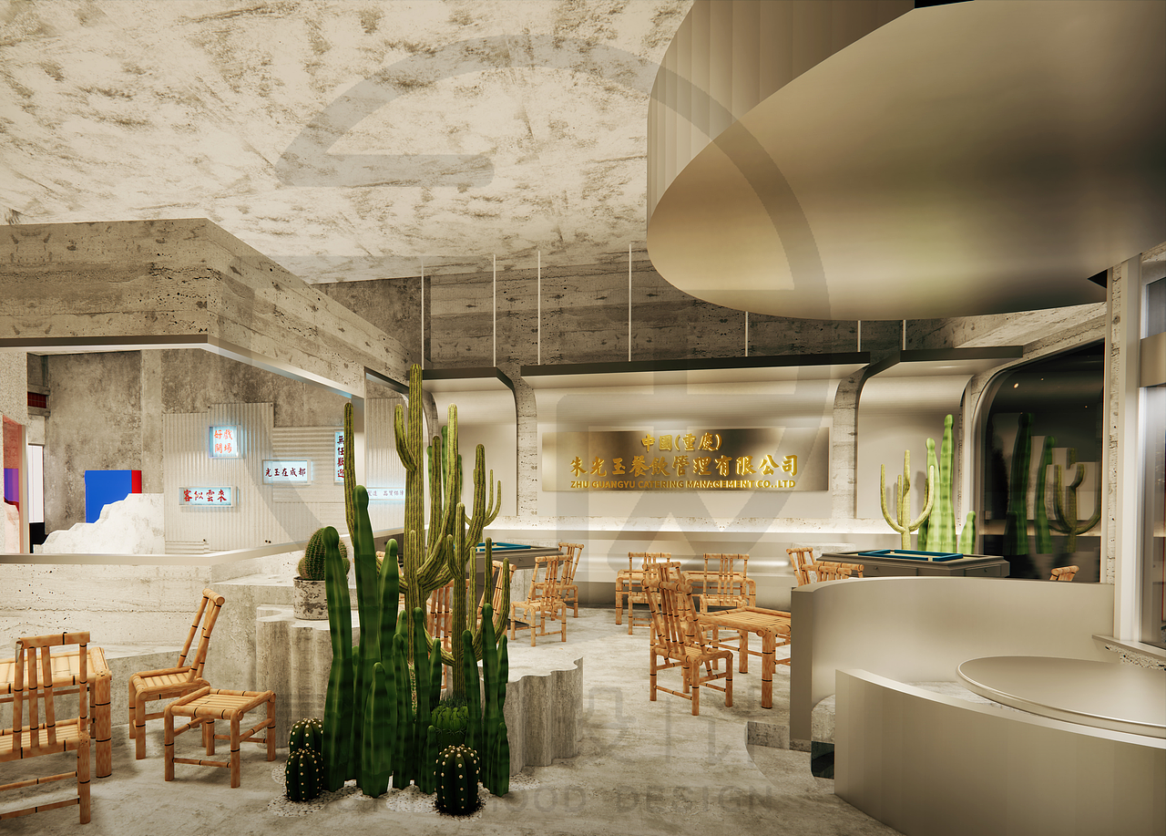 朱光玉火锅馆成都店（图ZMjc2NjE5OTQ4） - 酒店餐饮设计 - 站酷设计师贰两室内设计公司原创素材 - 站酷ZCOOL