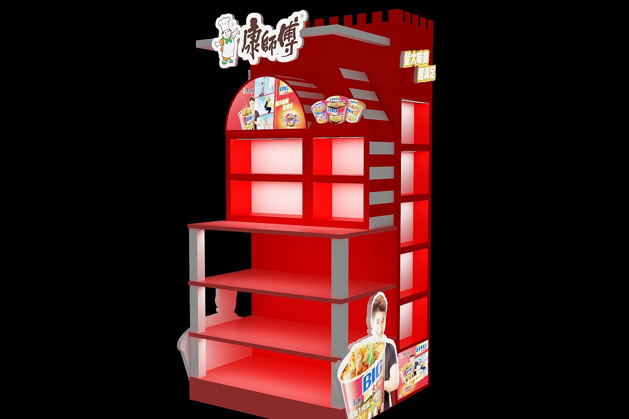 康师傅端架陈列