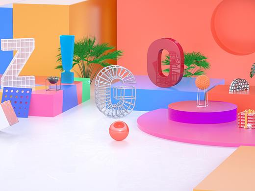 临摹国外优秀C4D动态设计作品