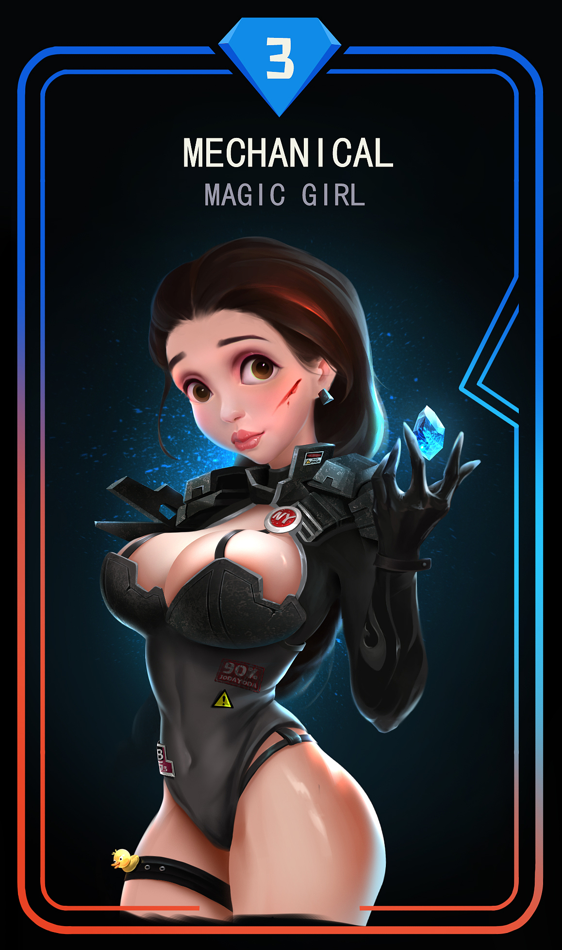 科技少女（图ZMjY0MDcxMTU2） - 艺术插画 - 站酷设计师九小只原创素材 - 站酷ZCOOL