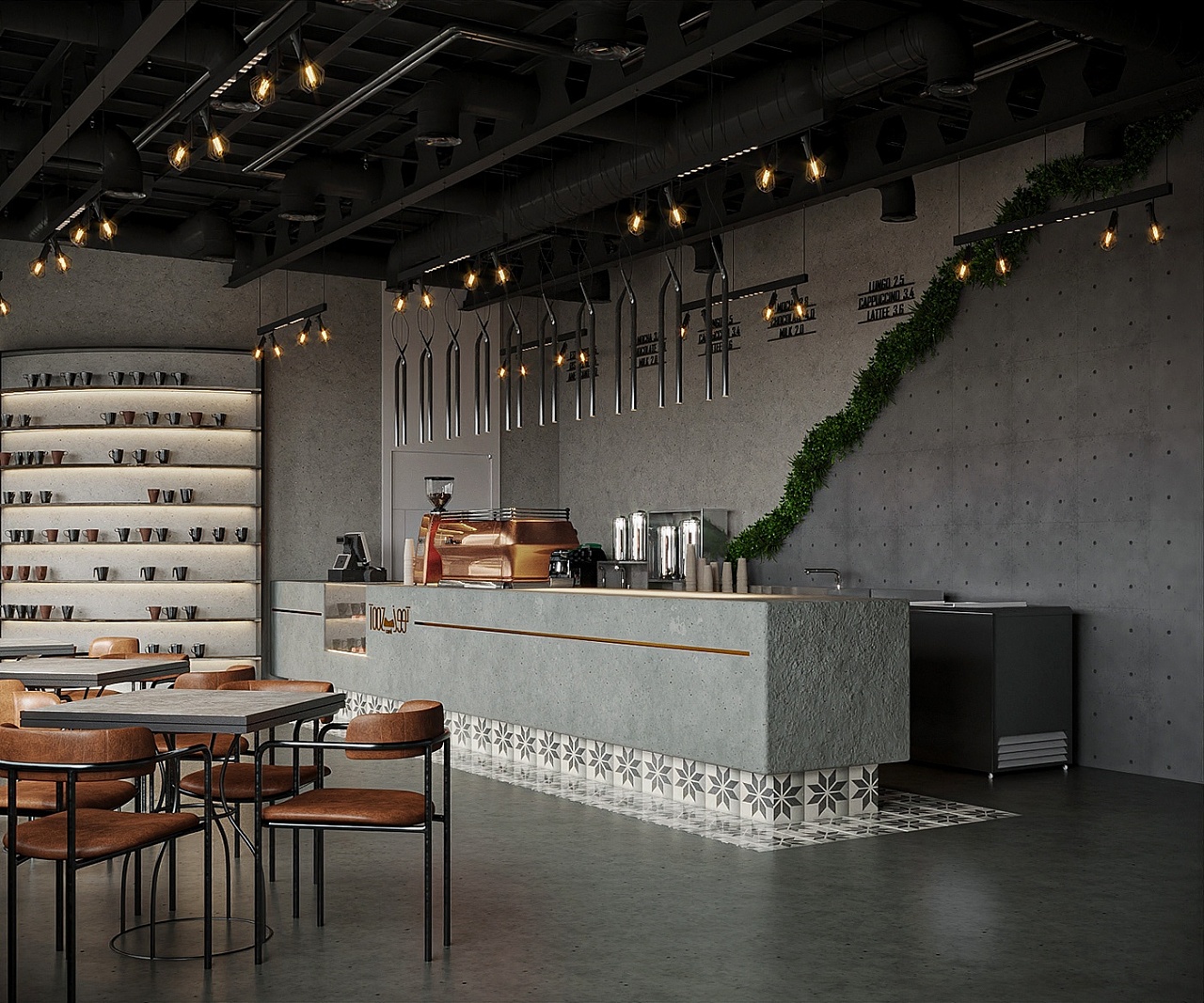 咖啡店设计方案|空间|酒店餐饮设计|z18672383 - 原创作品 - 站酷