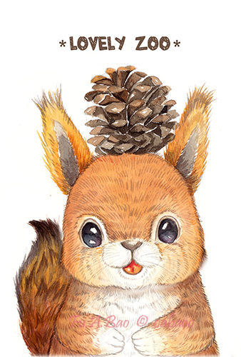 毛茸茸治愈——手绘可爱小动物