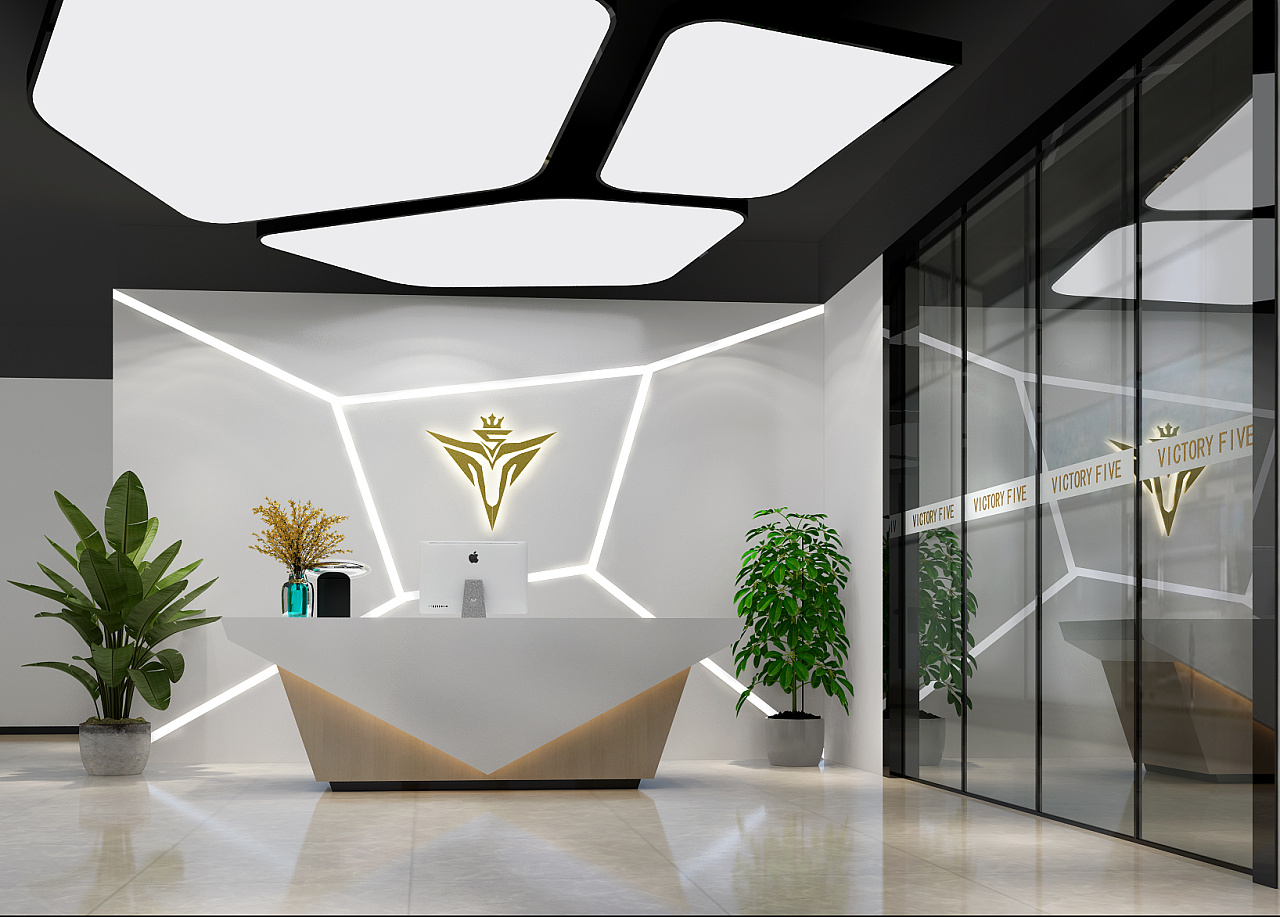 电竞游戏公司装修效果图