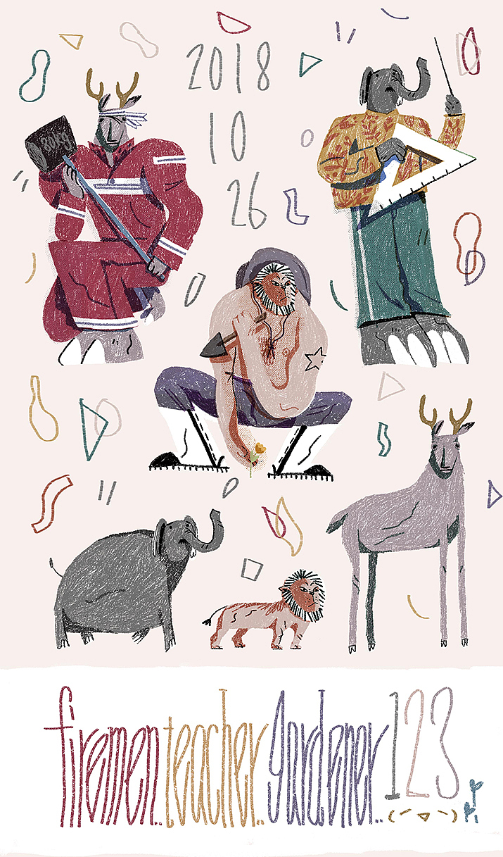 理想职业（图ZMTQzMDg4MTk2） - 儿童插画 - 站酷设计师屉乌原创素材 - 站酷ZCOOL