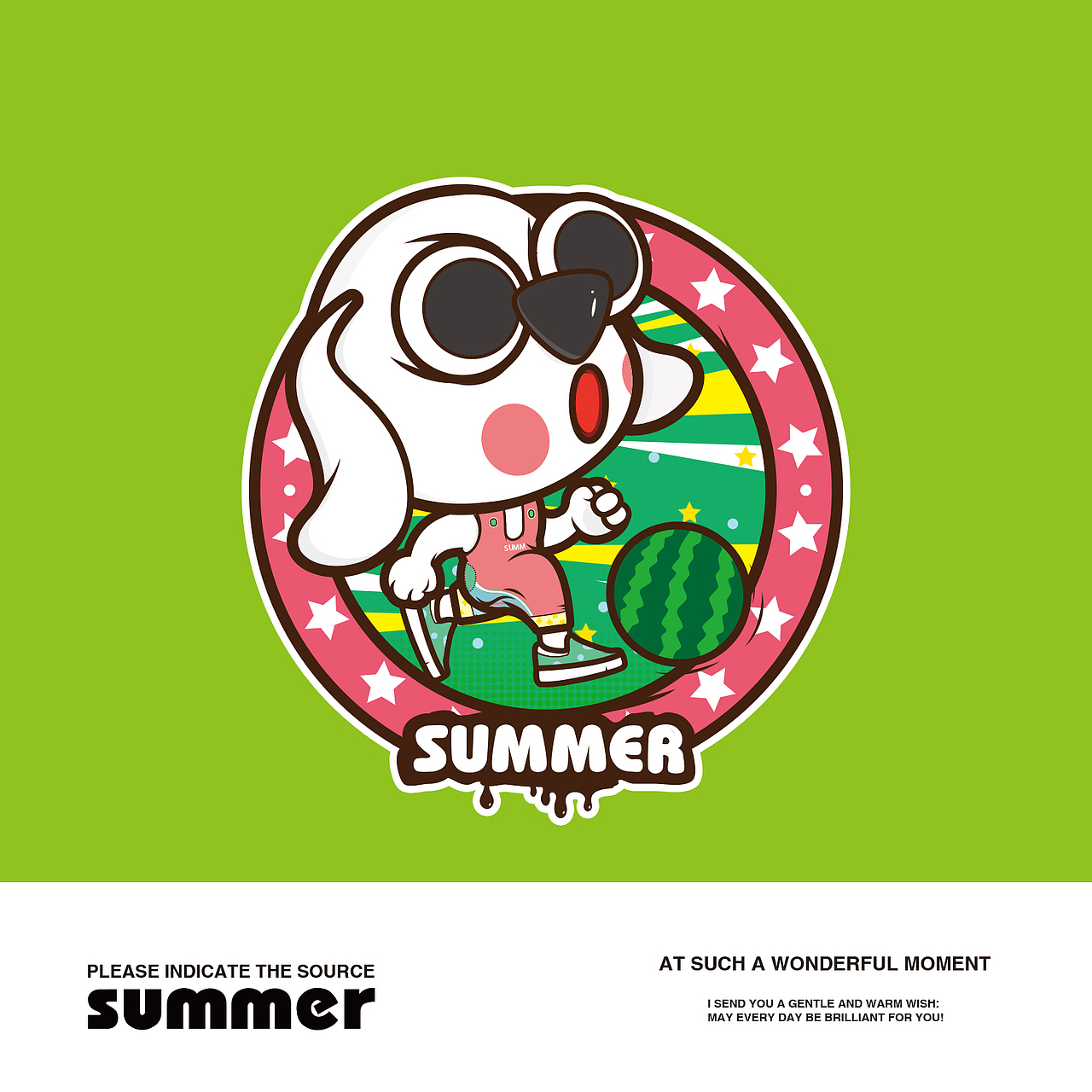SUMMER（图ZODU2Nzk5NTY=） - 新锐潮流插画 - 站酷设计师Waroe原创素材 - 站酷ZCOOL
