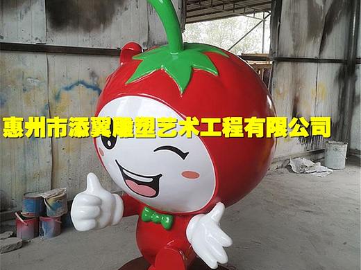 精心打造一个自然风光纯美玻璃钢西红柿卡通娃娃雕塑