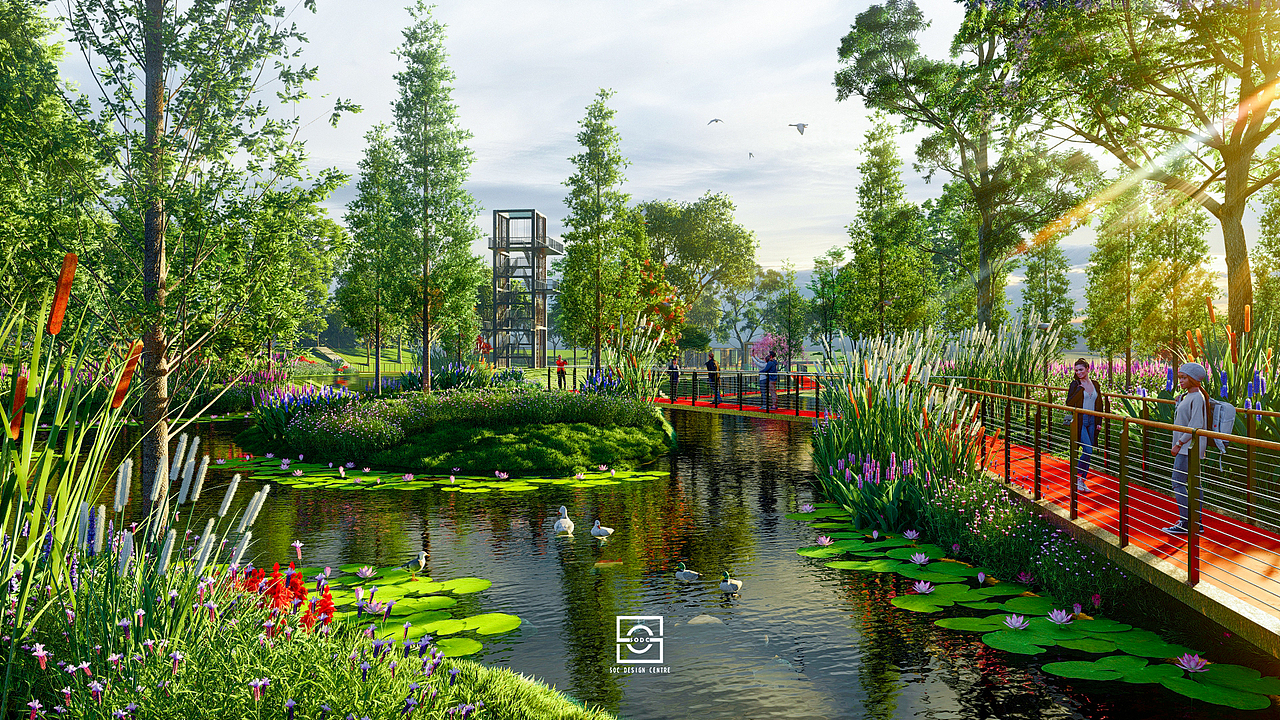 一年四季湿地场景,春,夏,秋,冬(持续更新中)|空间|景观设计|soc设计