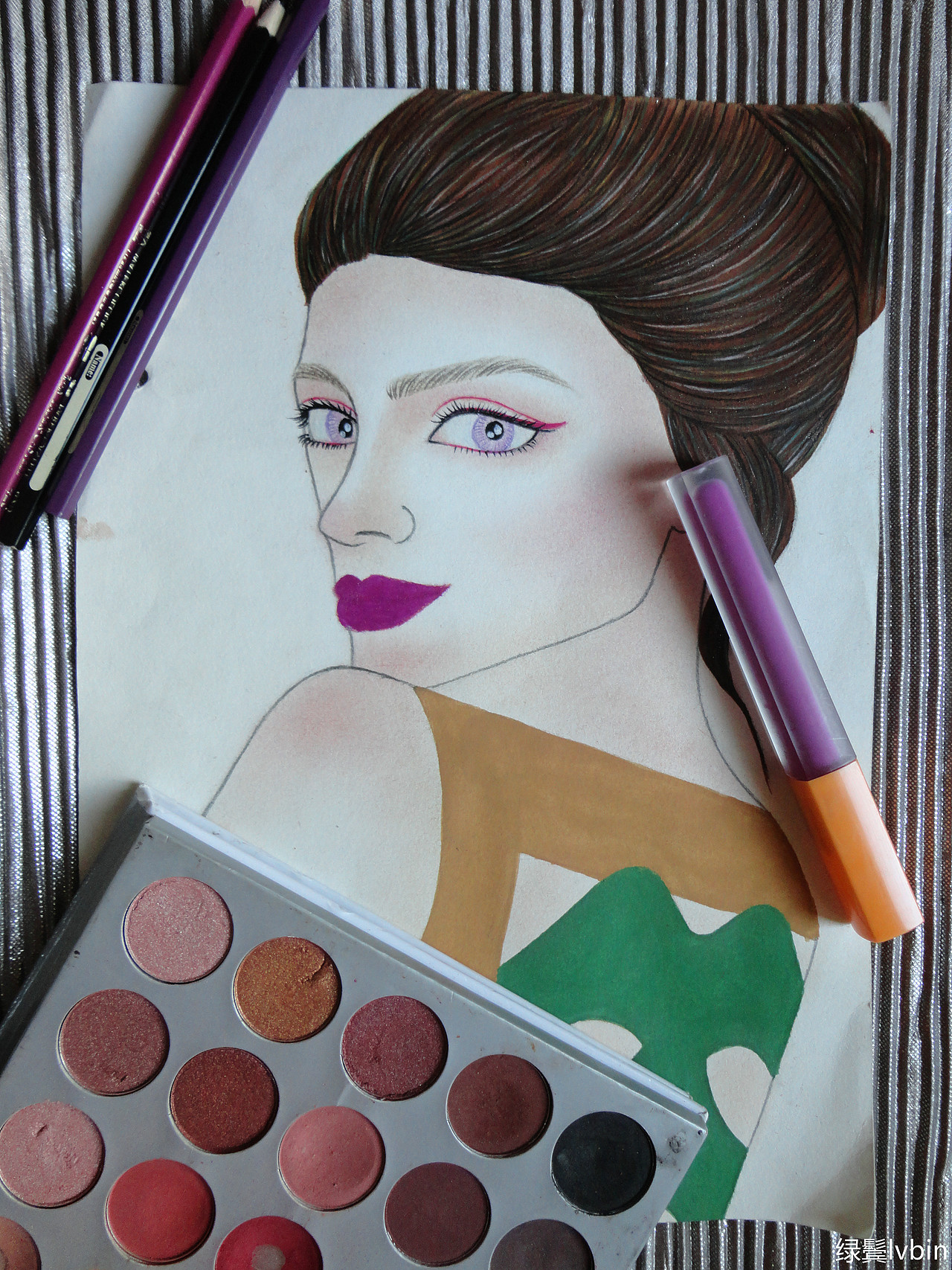 插画练习100 萌黄