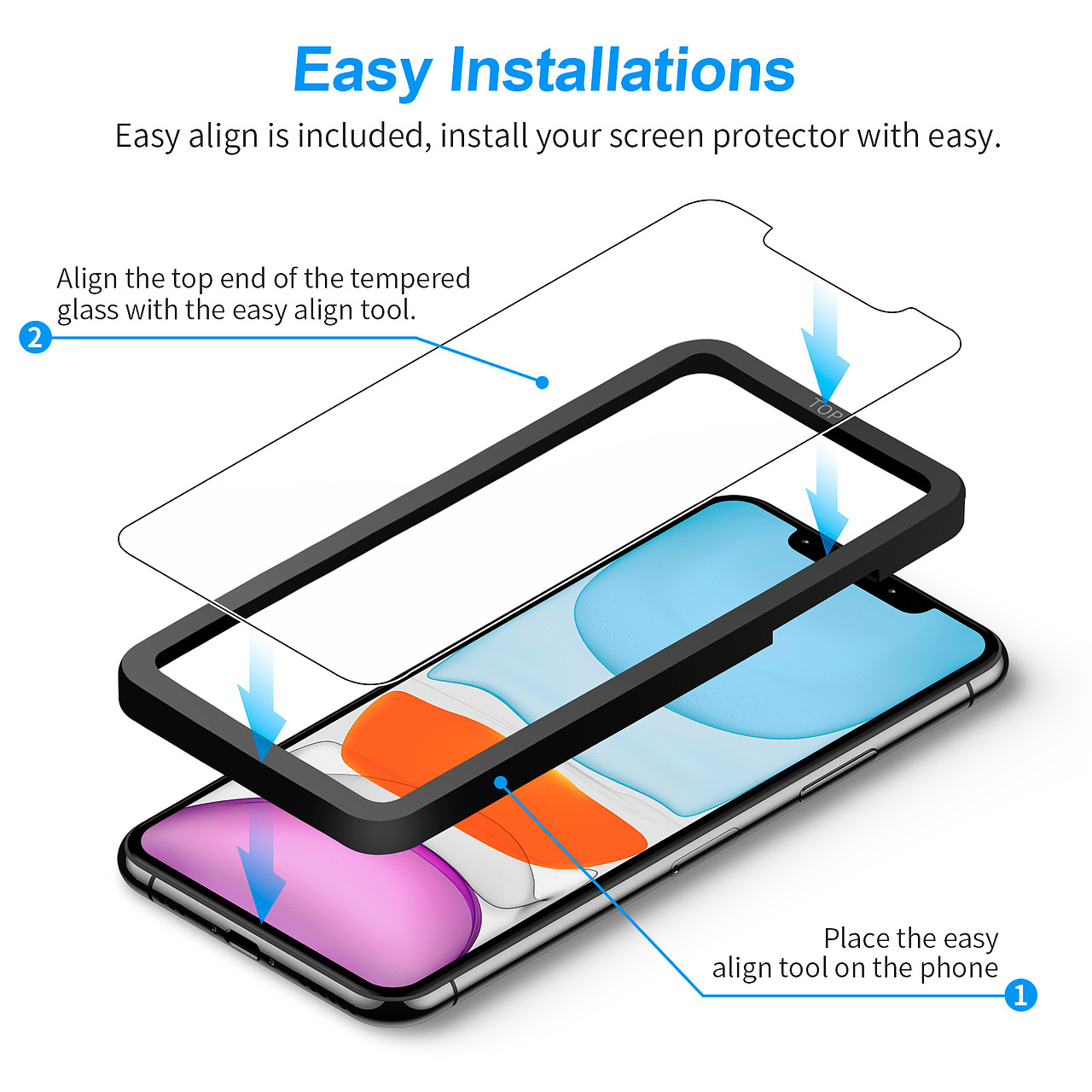 亚马逊手机钢化膜主图A+拍照+精修设计（图ZMjM2NTk5OTc2） - 产品摄影 - 站酷设计师弘宇视觉原创素材 - 站酷ZCOOL