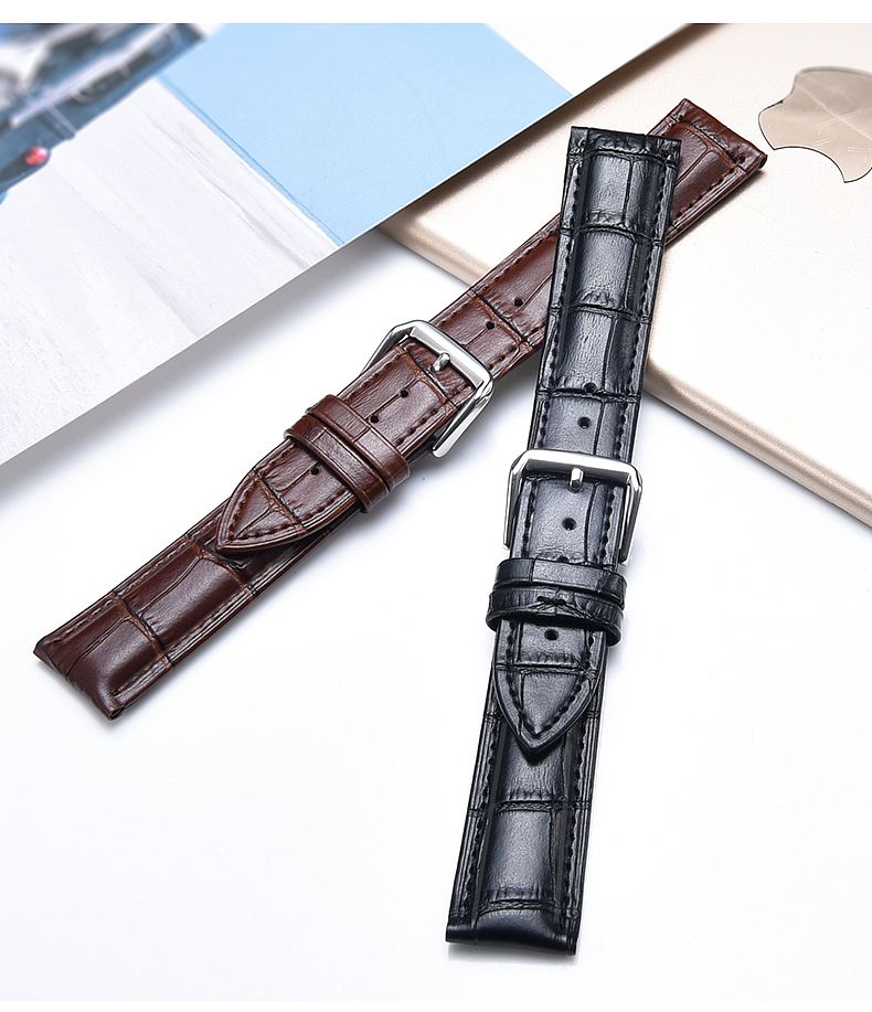 牛皮表带详情页设计表带拍摄