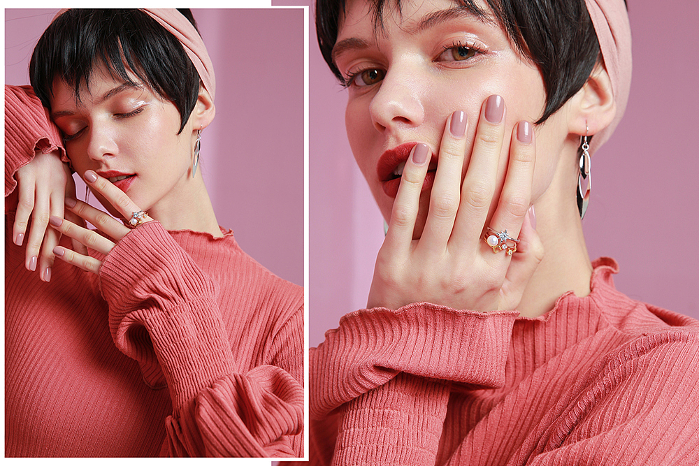 首饰耳环项链饰品模特拍摄外模