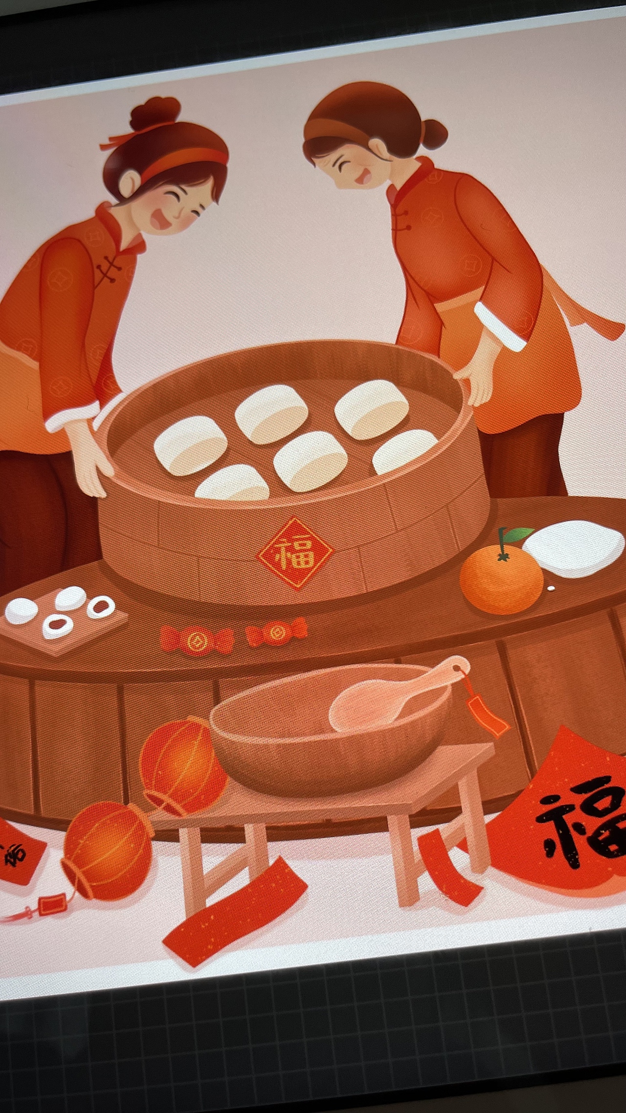 中国春节传统年俗插画（图ZMjg2MDE3OTMy） - 商业插画 - 站酷设计师手可画星辰原创素材 - 站酷ZCOOL