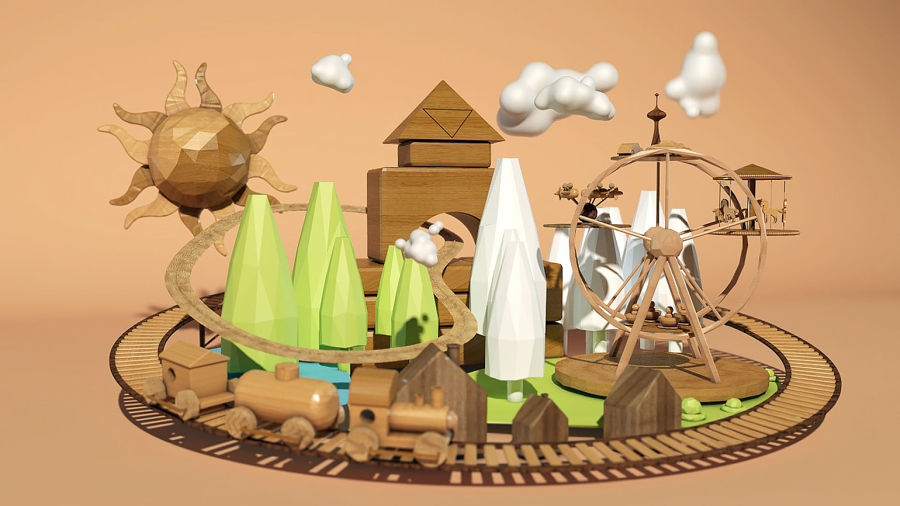 建模|三维|场景|欲穷千里目123 - 临摹作品 - 站酷 (zcool)