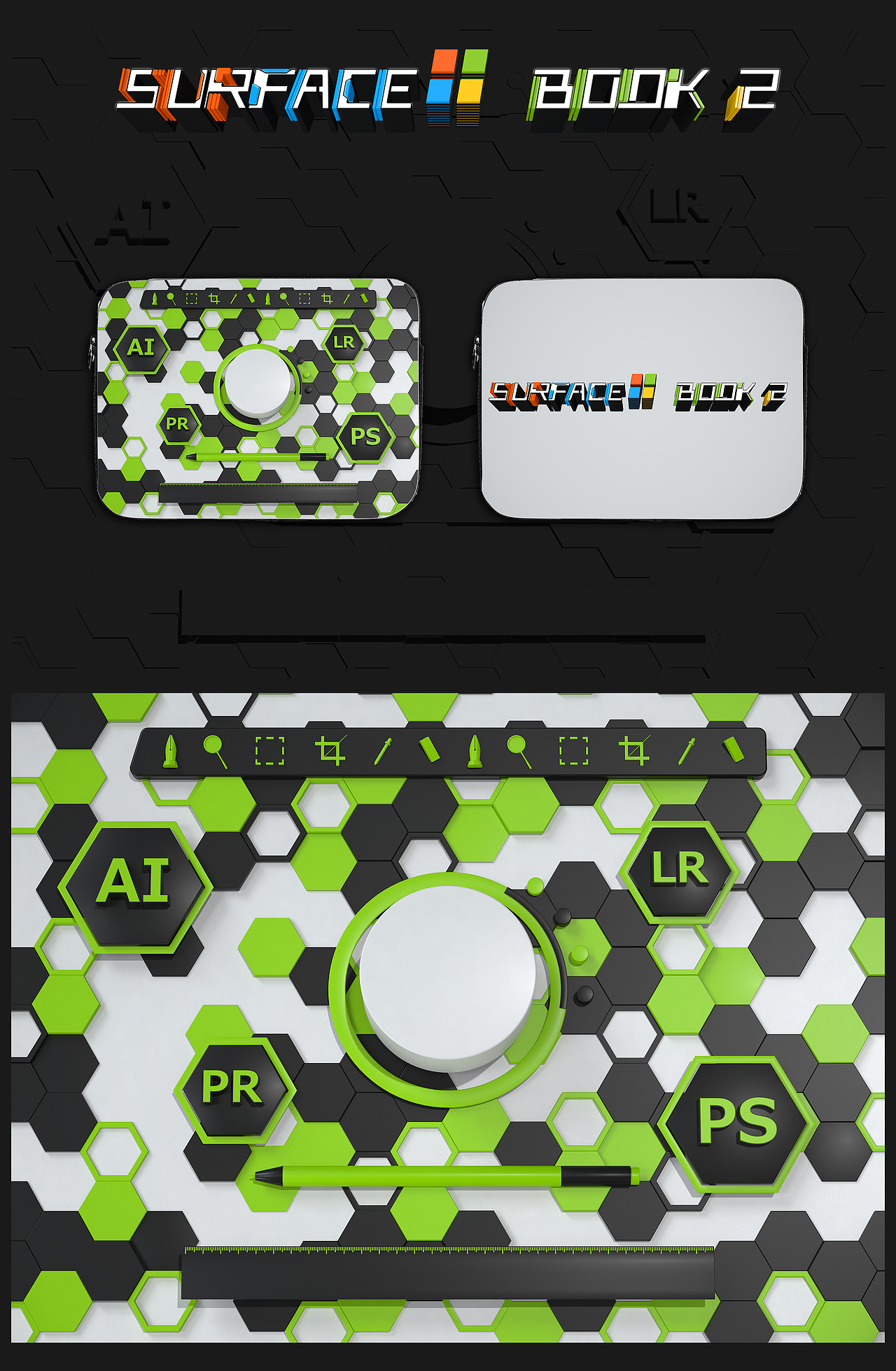 SURFACE BOOK 2 | 四重空间（图ZMTAyMDY3NDAw） - 图案 - 站酷设计师Samuel君原创素材 - 站酷ZCOOL