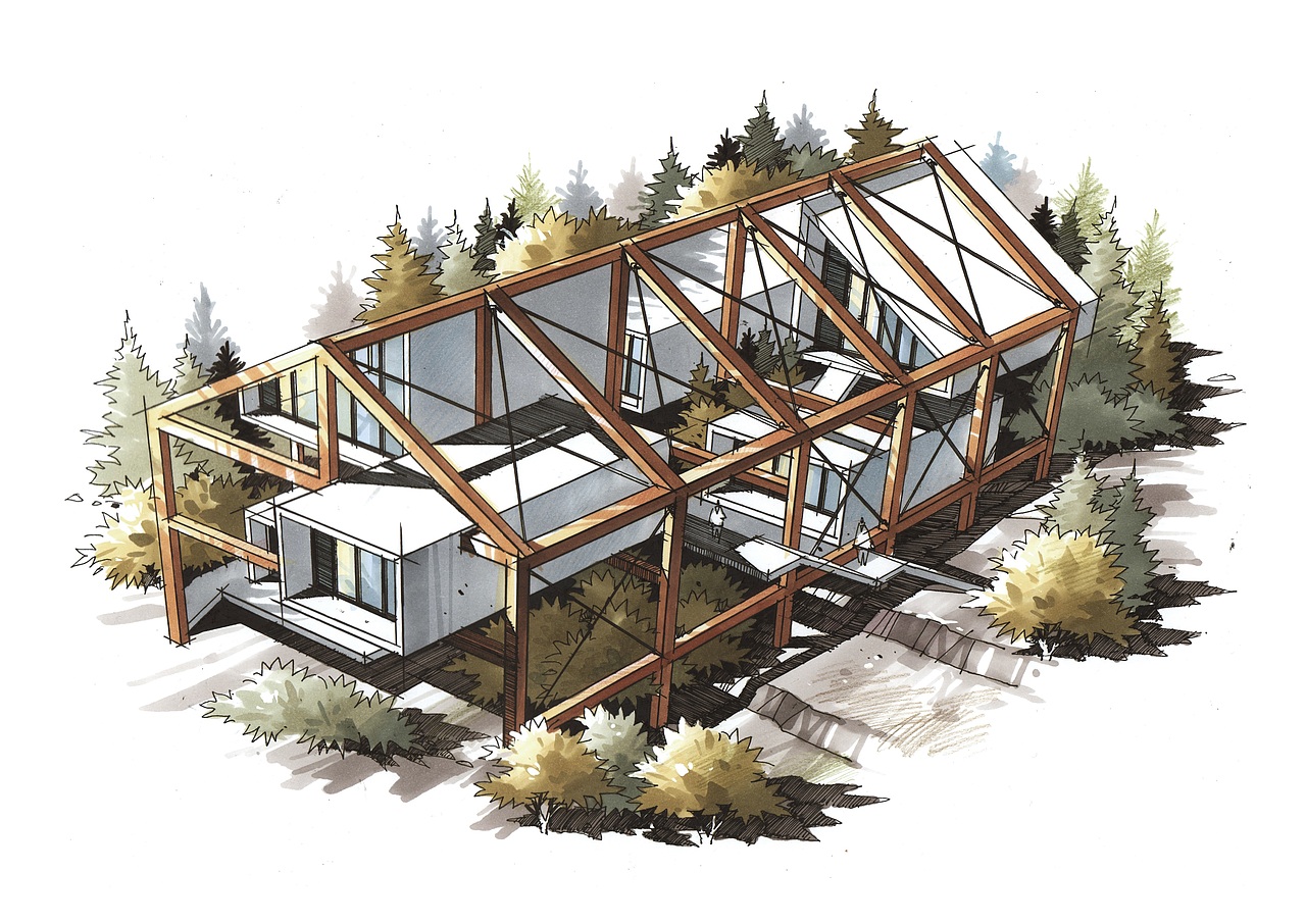 建筑设计手绘系列作品(三)