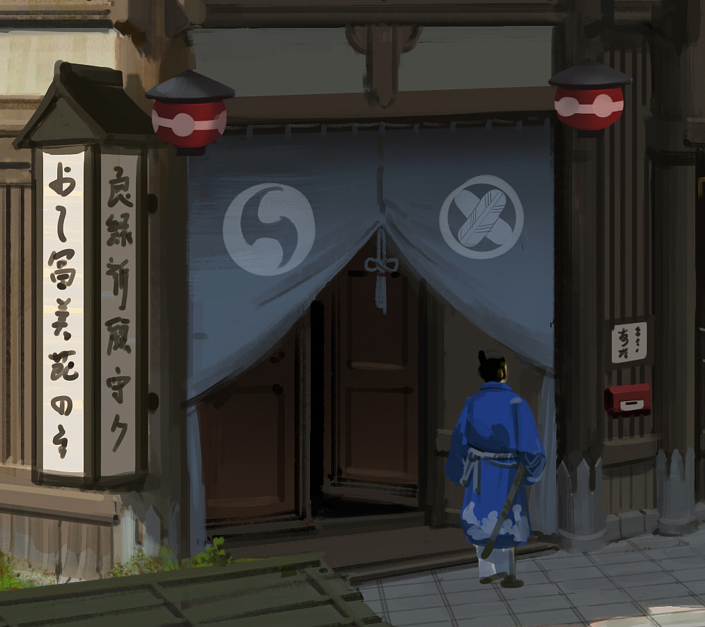 日式建筑设计附步骤图及细节刻画（图ZOTA5MjE0NDA=） - 游戏原画 - 站酷设计师艺数绘CG原创素材 - 站酷ZCOOL