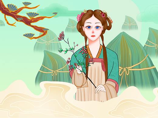 端午海報(bào)（個(gè)人主頁-ZNDU1NTI1MzY=） - 創(chuàng)作習(xí)作 - 站酷設(shè)計(jì)師莊子吖原創(chuàng)素材 - 站酷ZCOOL