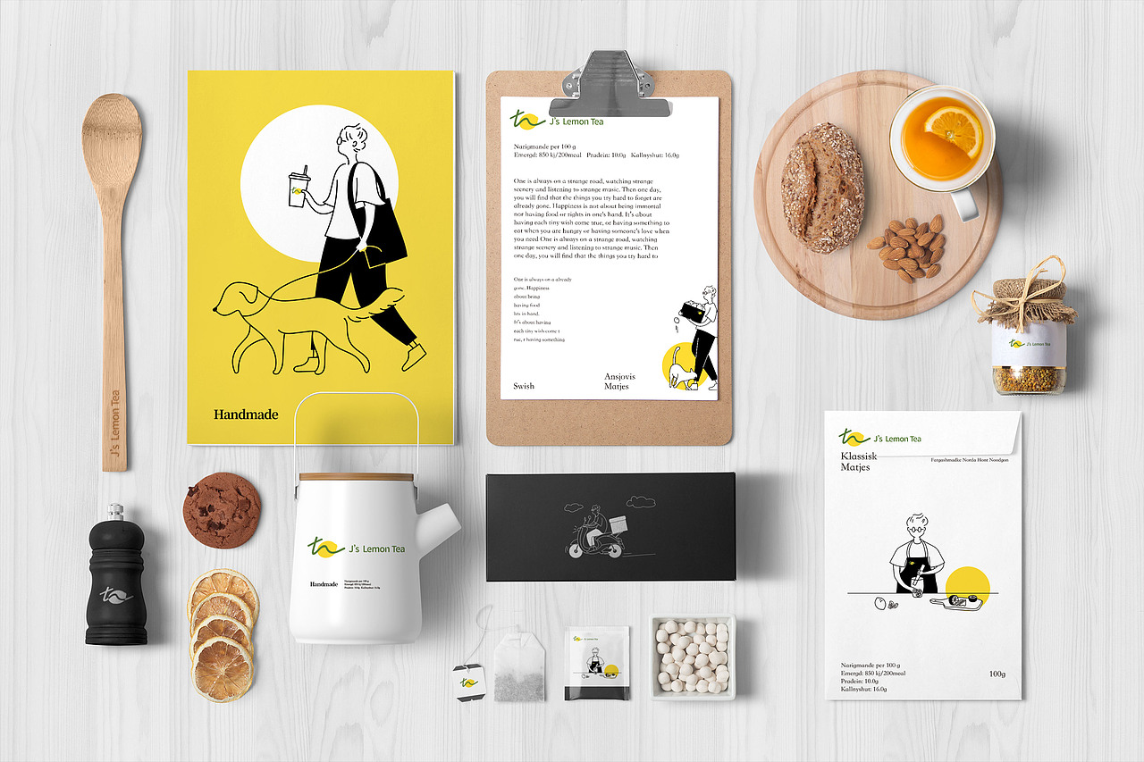 VI vi设计 柠檬茶品牌设计 LOGO（图ZMjc0MjIyNzMy） - 品牌 - 站酷设计师Carakwan_原创素材 - 站酷ZCOOL