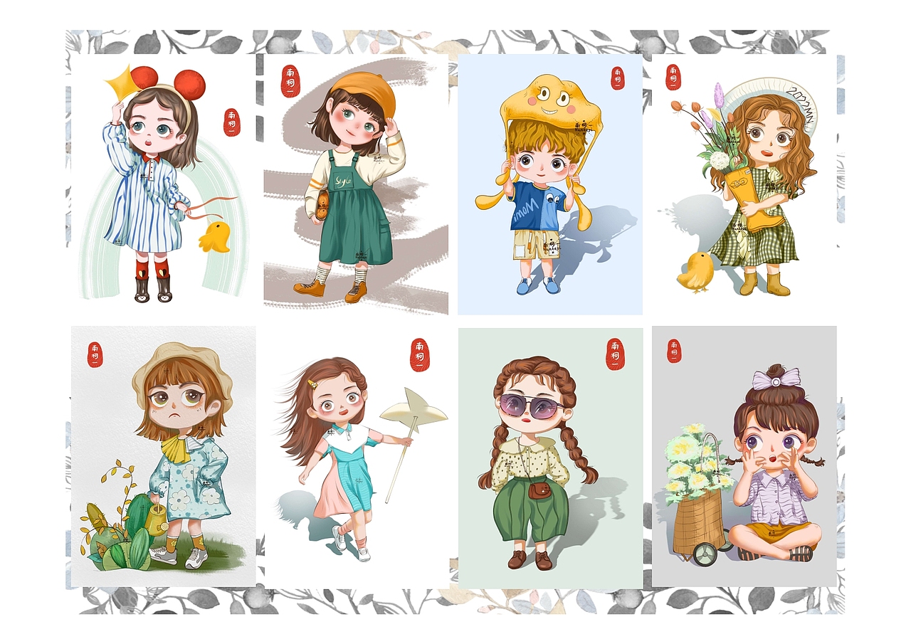 Q版人物插画合集